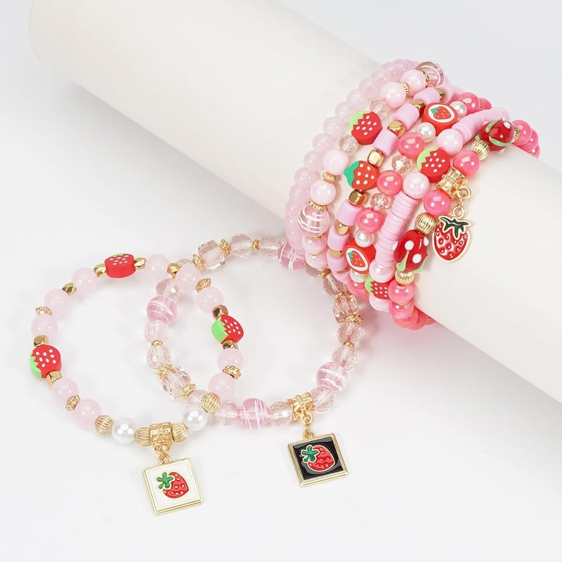 Briutn 4th of July Beaded Bracelets with American Flag Stars Charms USA Jewelry - Image 3